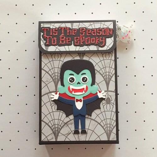 KLJUYP Cute Dracula Metal Cutting Dies Scrapbook Paper Craft Decoration dies scrapbooking
