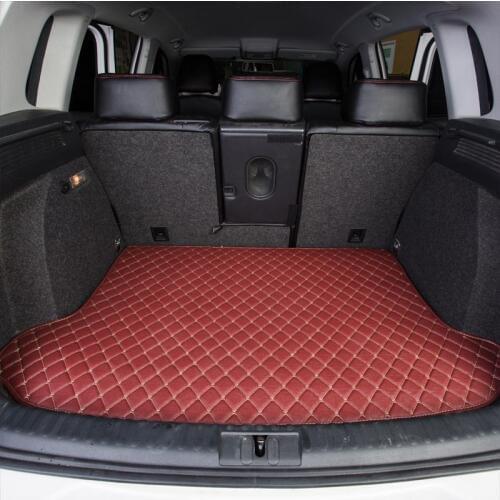 Leather Car trunk mat cargo liner carpet for Peugeot 508 206 307 308 408 3008 4008 5008