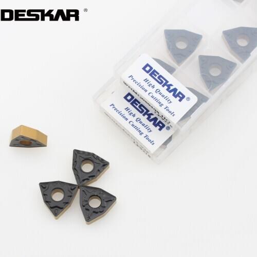 10PCS DESKAR WNMG080408 WNMG080404 WNMG080412 HQ TM CQ PR CM PM ZM R S L S LF9218 CNC Lathe Cutting Tools Carbide Inserts