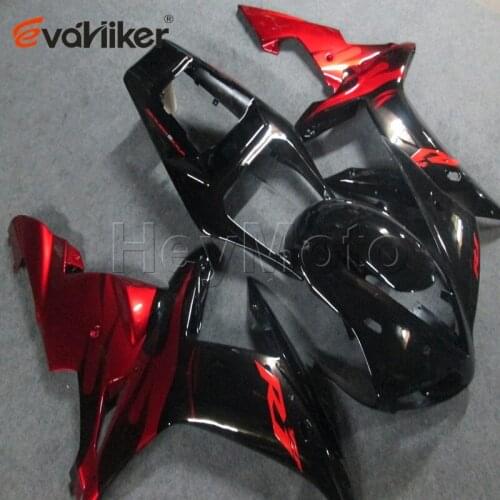 ABS Plastic fairing for YZFR1 2002 2003 red black YZF R1 02 03 motorcycle bodywork kit H3