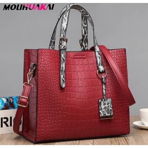 Casual Large-Capacity Soft Leather Shoulder Packet Female 2021 Luxury Handbag Female Bags Designer Simple Messenger Bag