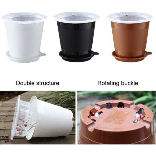 Meshpot Plastic Clear Orchid Pot with Holes Flower Pot Orchid Planter Transparent Wall Good Drainage and Air Holes