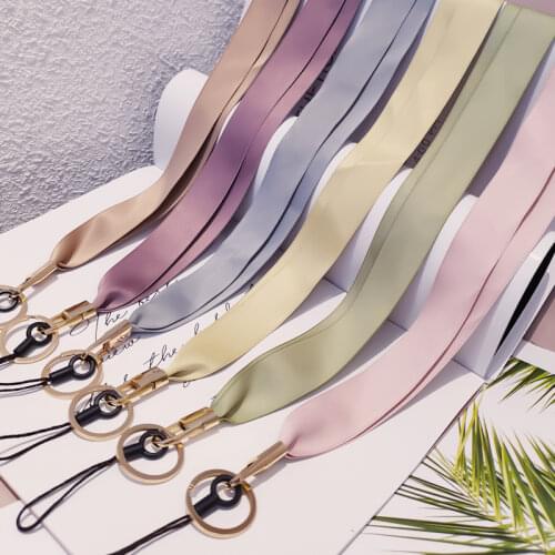 Mobile Phone Straps Phone Wrist Straps Strap Wrist Rope Hanging Neck Rope With Key chain Metal Clip Anti-lost Lanyard