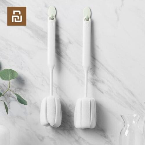 Youpin Jordan&Judy Removable Sponge Cup Brush Kitchen Cleaning Brush Handled Washing Brush Bottle Glass Cup Mug Cleaning Tool