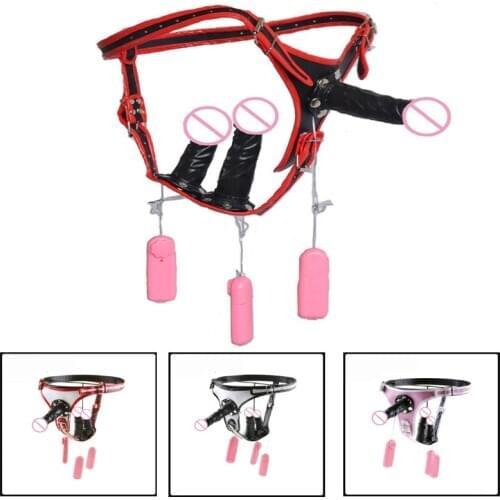Removable Strapon Harness Dildo Vibrator Lesbian Strap On Dildo Penis Chastity Belts Pant Big Dildo Anal Plug Sex Toys For Women