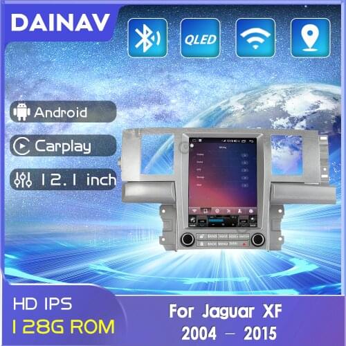 Touch screen 128G Android For Jaguar XF 2004 - 2015 Car GPS Navigation Radio Multimedia Player Head Unit Built-in Carplay