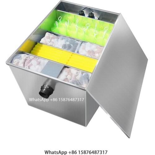 Fish pond filter outdoor koi pond water circulation system large external stainless steel filter box purification equipment