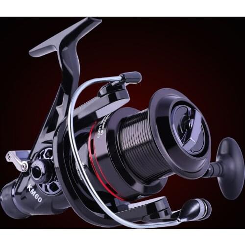 Sougayilang KM50 KM60 Spinning Reel 4.9:1 5.2:1 Fishing Reel 15KG Max Drag Power Spinning Fishing Wheel Carp Fishing Tackles