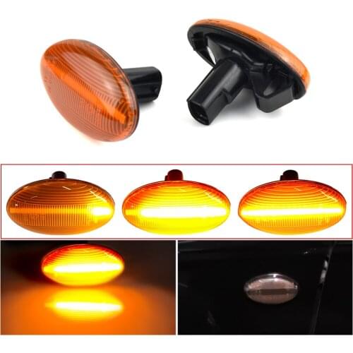 For Subaru Impreza 02-07 WRX STi Forester Liberty LED Dynamic Repeater Side Marker Lamps Turn Signal Indicator Blinker Light