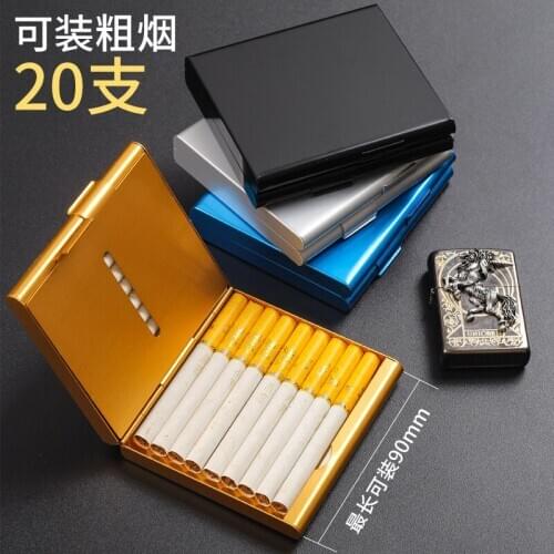 Thin Cigarettes Case Cover Creative folio cigarette case Smoking Cigarette Box Sleeve Pocket Cigarettes Pack Cover