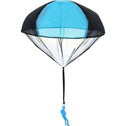 1/4 Set Kids Hand Throwing Parachute Toy For Childrens Educational Parachute With Figure Soldier Outdoor Fun Sports Play Game