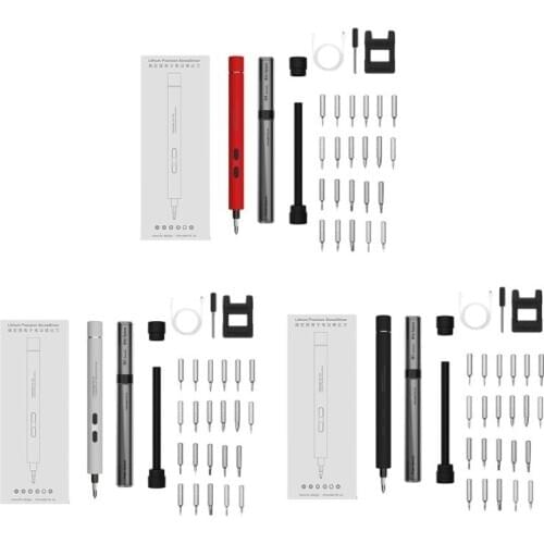 1 Set Mini Electric Screwdriver Drill Portable Cordless Power Screw Driver Kit