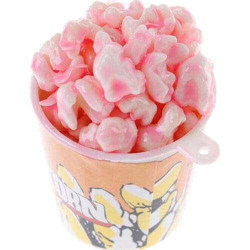 1PCS Popcorn Bucket New 1/6 Scale Snack Food Dollhouse Miniature Action Figure Dolls Accessories