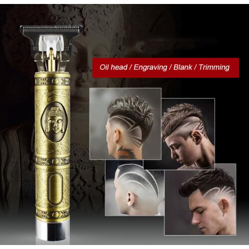 2021 USB Rechargeable T9 Baldheaded Hair Clipper Electric hair trimmer Cordless Shaver Trimmer Men Barber Hair Cutting Machine