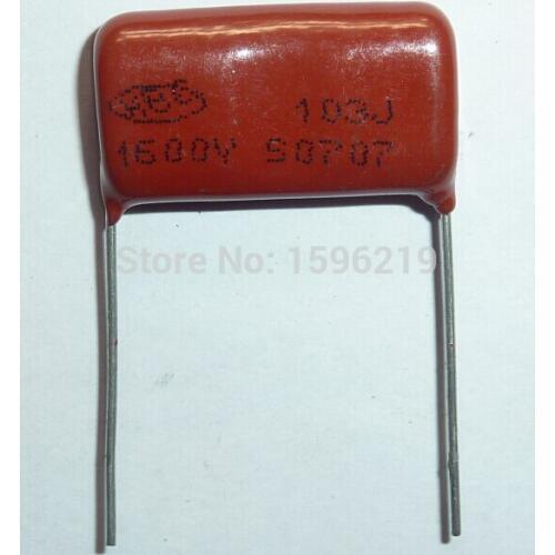 20pcs CBB capacitor 103 1600V 103J 1.6KV 0.01uF 10nF P24 CBB81 Metallized Polypropylene Film Capacitor