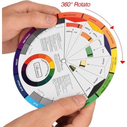 3pcs Tattoo Supply Color Wheel Ink Chart Paper Accessories Tattoo Equipment