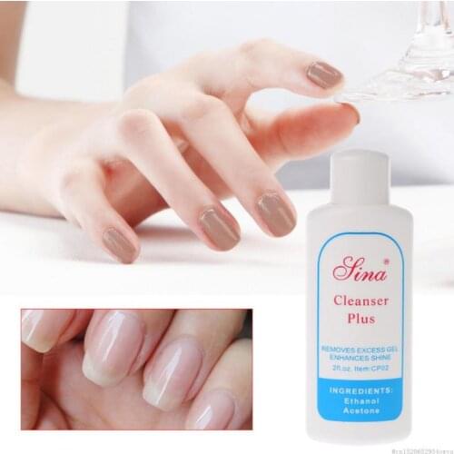 60ml Nail Art Clean Liquid Removes Excess Gel Enhances Shine Cleanser Cleansing Gel Remover Solvent Cleaner UV Degreaser TSLM1