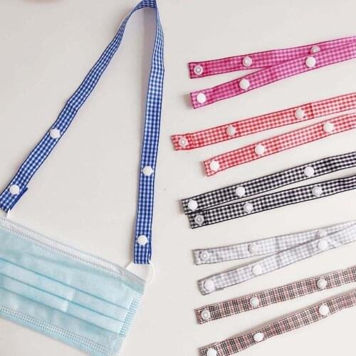 60cm Length Anti-lost Glass Chain Fabric Strap Holder Safety Necklaces Neck Chain Accessories