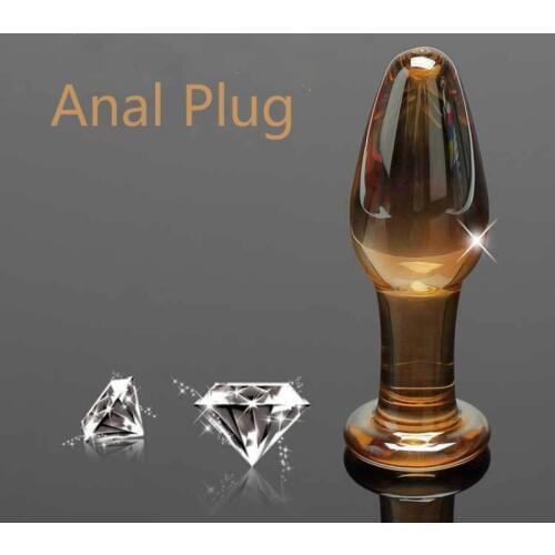 Pyrex Anal Plug Large Big Glass Crystal Butt Plug Sex Toys Men Gay Prostate Massage Female Male Masturbation Wand Anal Dildo