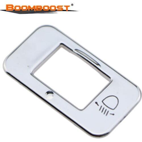 Auto ABS Chrome Headlight Adjustment Knob Switch Sequin Cover Trim Sticker Case For Peugeot 2008 3008 208 2014 2015 Accessories