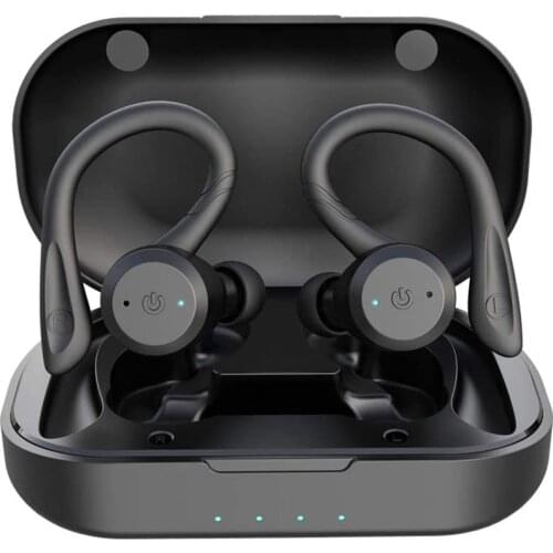 Wireless earbud bluetooth 5.0 noise-canceling headphones for Iphone with Mic HiFi bass IPX7 waterproof TWS stereo headphones