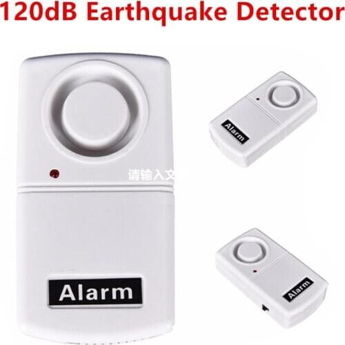 Earthquake Detector Doorbell Against Thieves Home Security Vibration Sensor Anti-Sneak Shot Anti-Theft 120dB Alarms Detector