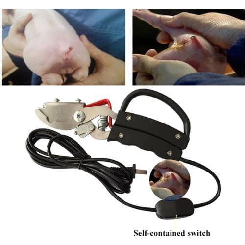 1PCS pig sheep piglet lamb electric tail cutter cutting device bloodless veterinary equipment farming tools