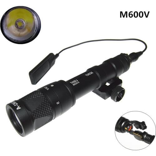 FIRECLUB M600V Light Hunting Night LED Flashlight Tactical Waterproof Light With with Tape Switch