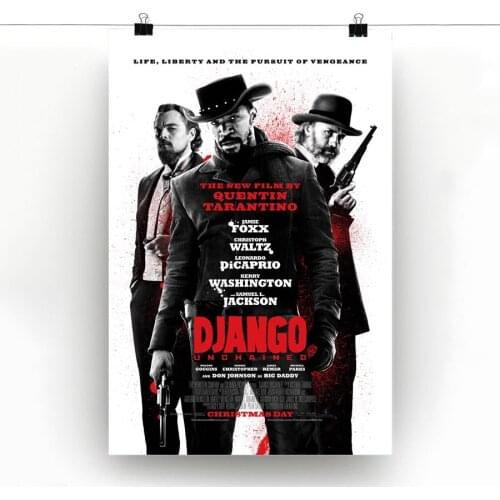 Customized Prints Django Unchained(2012) movie Poster Wall Art Canvas Cloth Paintings For Room Decor