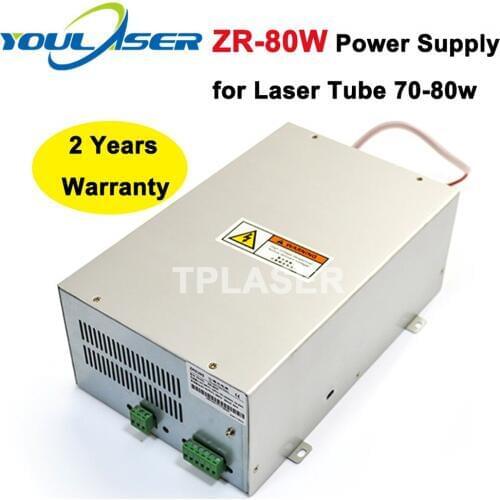 80 watts Laser Power Source for 70W 80W Co2 Glass Laser Tube Engraving and Cutting Machine