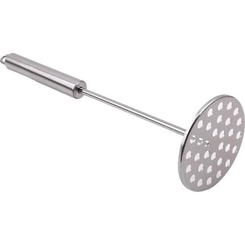 Stainless Steel Potato Masher Solid Color Metal Food Masher Vegetable Masher Ricers Tool Kitchen Accessories Gadgets
