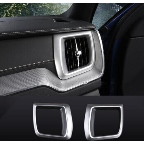 For Volvo XC60 2018 2019 ABS Matte Accessories Car Left And Right Air Outlet Strip Cover Trim Auto Interior Moulding Sticker