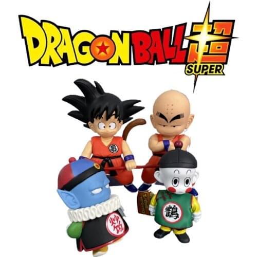 New 19-22cm Dragon Ball Cartoon Character Son Goku / Kuririn / Chiaotzu Classic Action Pvc Model Childrens Toy Birthday Gift