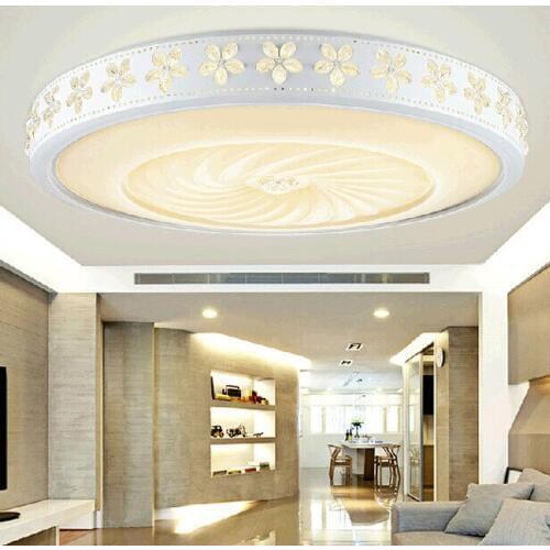 The new Bauhinia living room lights round led ceiling lamps warm bedroom lamp lighting lamp simple modern Ceiling Lights ZA FG67