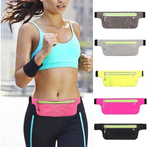 New Arrival Women Men Waist Pack Bag Adjustable Zipper Reflective Strips for Sports Running