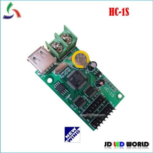 NEWWING HC-1S RGB full-color lintel LED scrolling sign controller card supports 2 groups HUB75