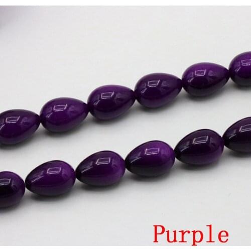 Wholesale!9x13mm Glass pearl water drop shape loose beads 15" DIY women jewelry six colors to choose from