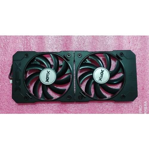 Original for XFX R9 380 380X R9 370 370X RX460 560 Graphics card cooling shell and fan FONSONING