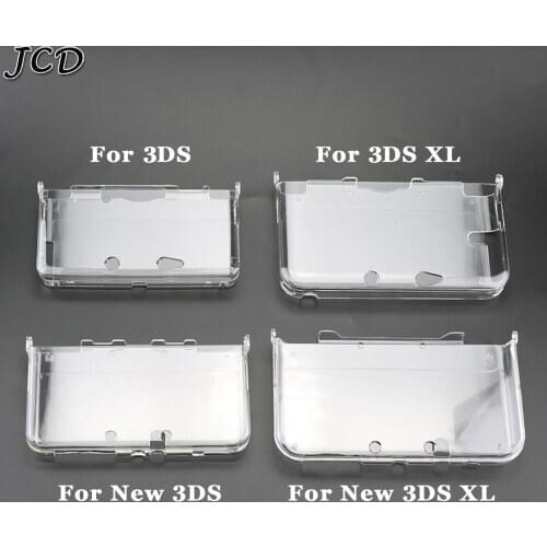 JCD In Bulk Plastic Clear Crystal Protective Hard Shell Skin Case Cover For Nintend 3DS/New 3DS/3DS XL/New 3DS XL Console Games