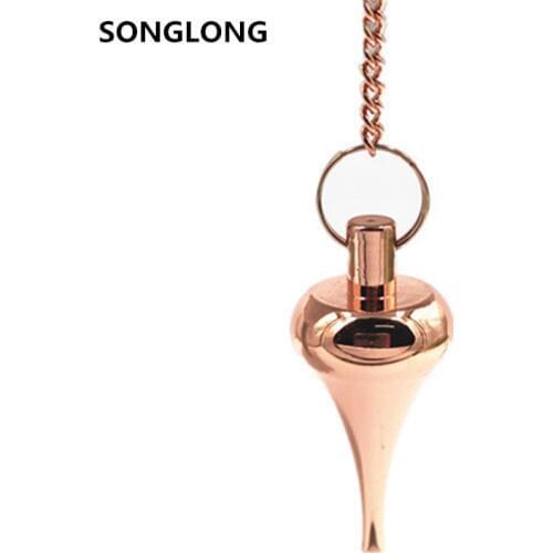 Pyramid pendant metal cones pendulum clock is made of 100% copper Pendule Pendulums for dowsing Radiesthesia witch pendants