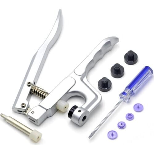 KALASO Professional Snap Pliers Metal Tool T5 12mm Resin Snap Buttons 50sets Clamps Press Resin Buttons Machine Sewing Tool