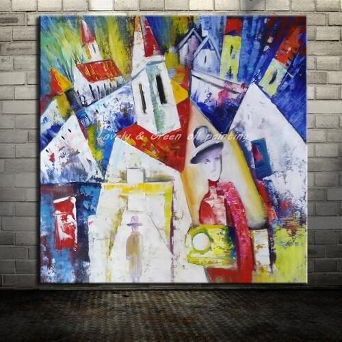 Handpainted Famous Oil Painting On Canvas Modern Abstract Wall Art Pictures Home Decoration For Living Room No Frame Unique Gift