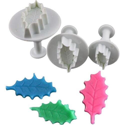 Christmas Cookie Cutter Custom Made 3D Printed Fondant Cookie Cutter Biscuit Mold for Christmas Tree Leaves Cake Decorating Tool