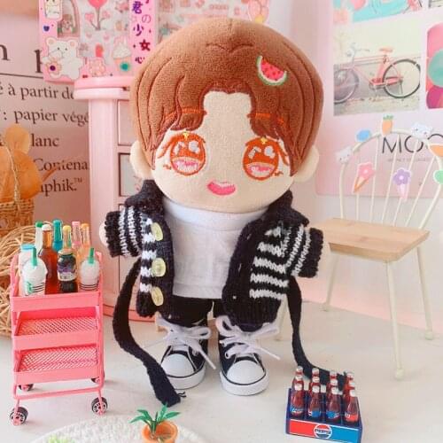 DIY 20cm Doll Plush Dolls Clothes Cardigan Sweater T-shirt pants suit Toys Dolls Accessories Sean Xiao EXO Idol Dolls