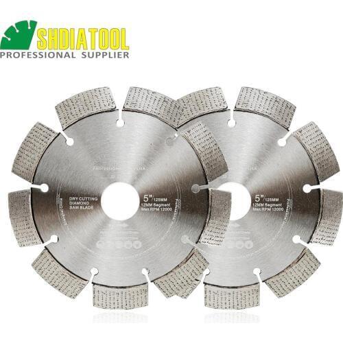 SHDIATOOL 2PKS/pcs Laser Welded Professional Diamond Blades Cutting Disc Arrayed Diamond Wheel Bore 22.23MM Saw blade