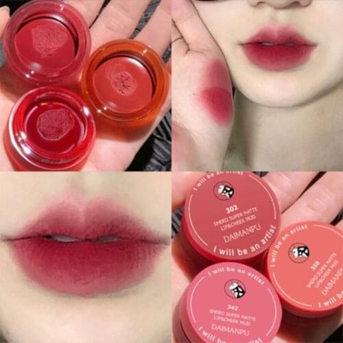 Moisturizing Lipstick Mousse Matte Lip Mud Cosmetic Waterproof Long Lasting Portable Not Easy To Fade Lip Stick Makeup TSLM2