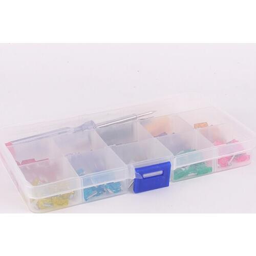 100x Assortment Low Profile Micro Mini Blade Fuse Set for Car Auto Truck SUV