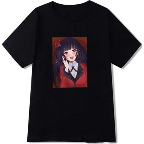 Kakegurui Print T Shirt Women Short Sleeve Summer T-shirt Men Tshirt Tees