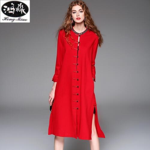 HongMiao Women's Red Jackets
