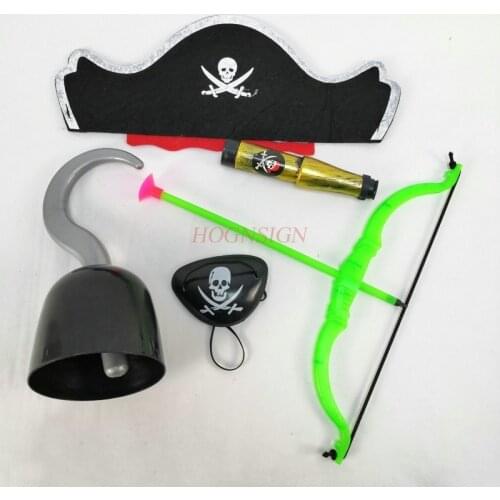 Weapon toy toy pirate weapon cap Bow and arrow Halloween Masquerade Children Dress Up Stage Performance Pirates Caribbean